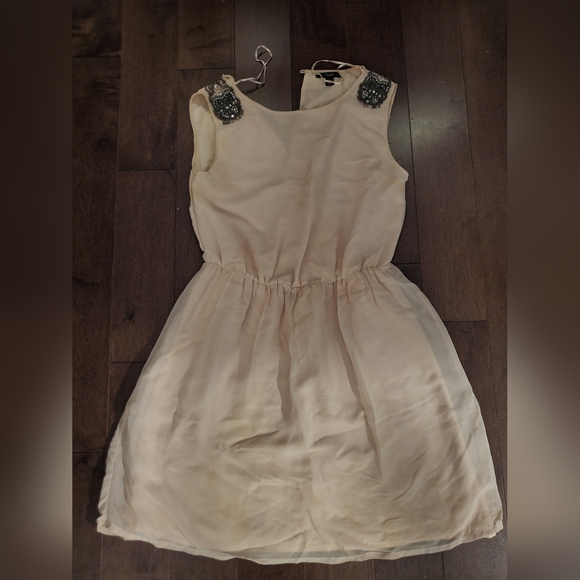 Zara Trafaluc Embellished Light Pink Dress - Picture 1 of 4